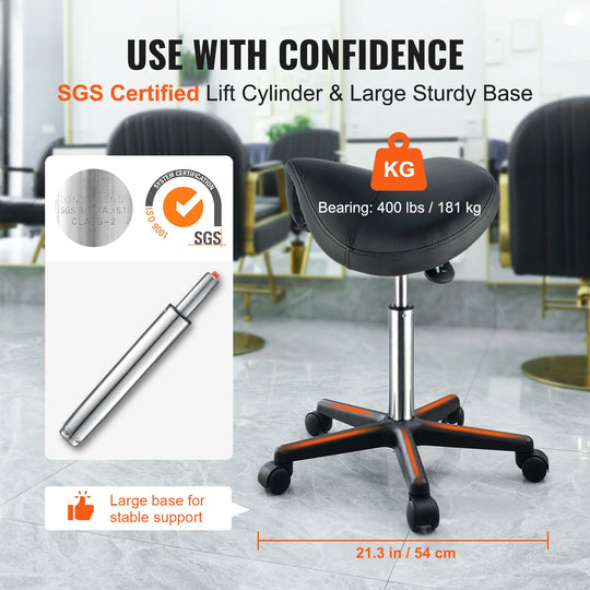 Tabouret ergonomique style selle pour un confort optimal