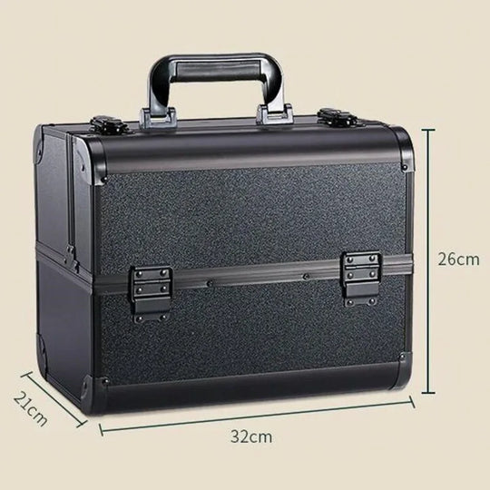 Valise professionnelle esthétique compacte full black