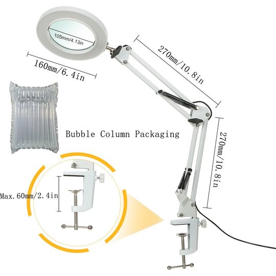 Lampe loupe esthétique LED compacte et polyvalente