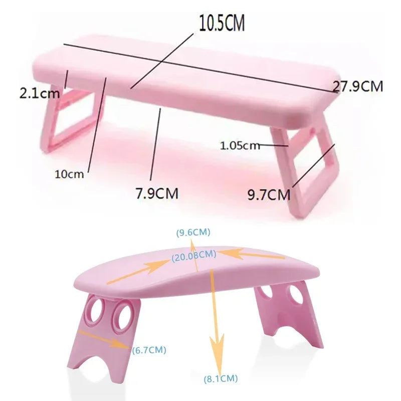 Repose main manucure rectangle rose clair pliable