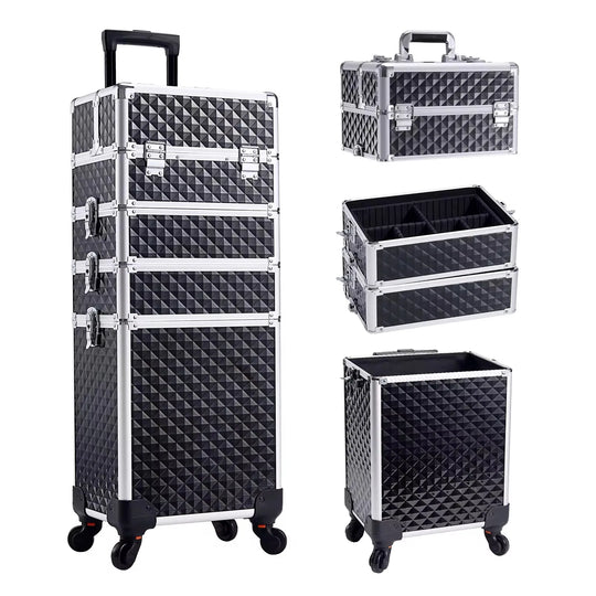 Valise onglerie professionnelle 4 en 1 noire