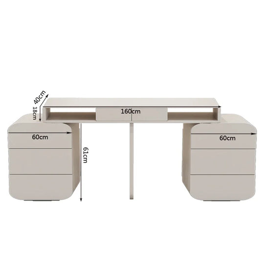 Bureau manucure pro double pour institut de beauté