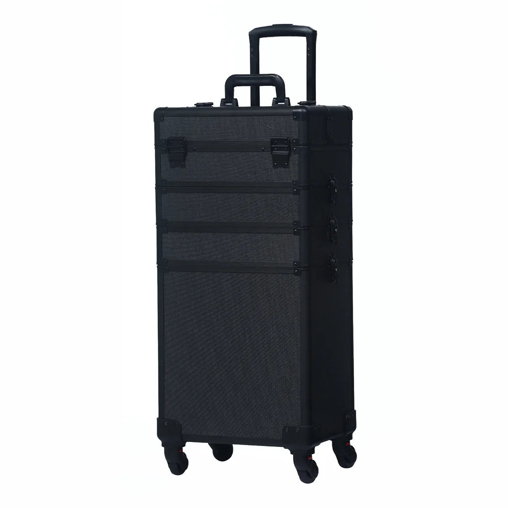 Valise professionnelle à roulettes grande capacité full black