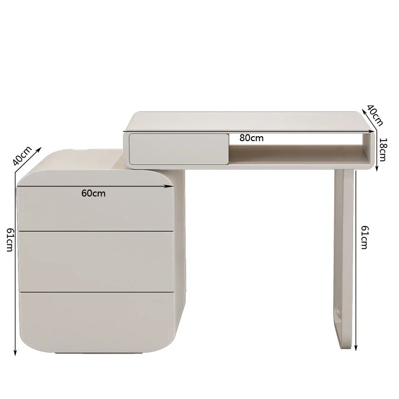 Bureau manucure pro avec rangements 80x50cm