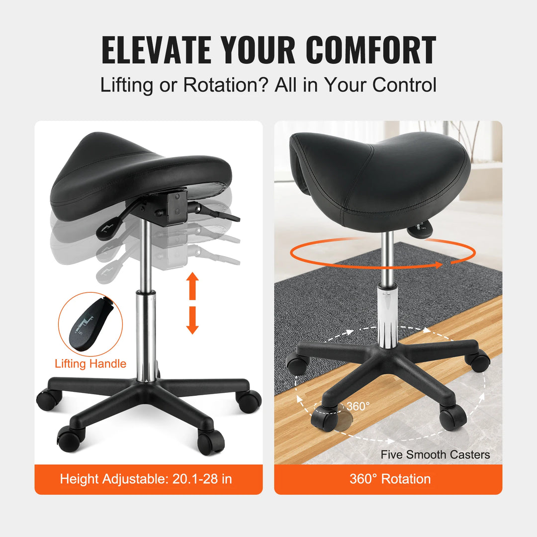 Tabouret ergonomique style selle pour un confort optimal