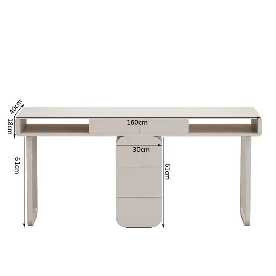 Bureau manucure pro avec rangements 80x50cm