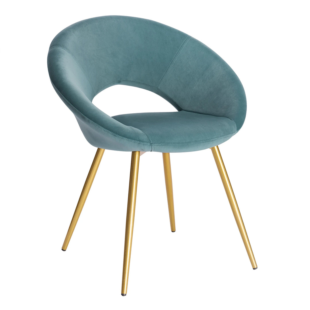 Chaise de manucure vert émeraude avec une touche de luxe