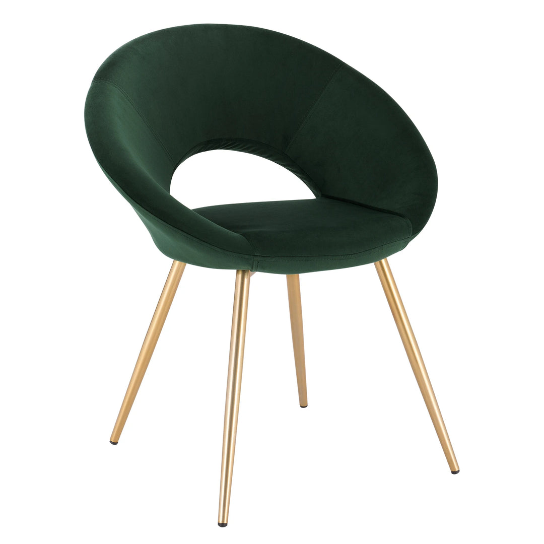 Chaise de manucure vert émeraude avec une touche de luxe