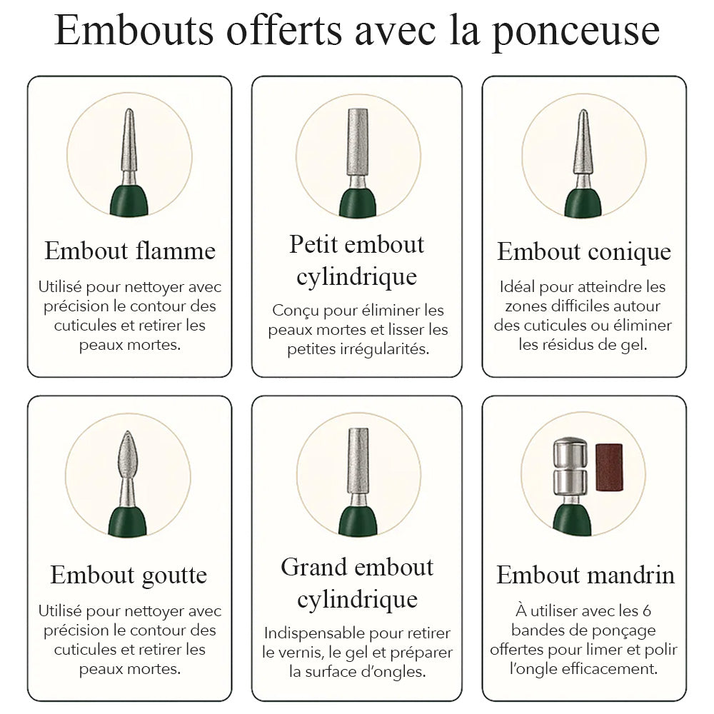 Embouts offerts avec votre ponceuse