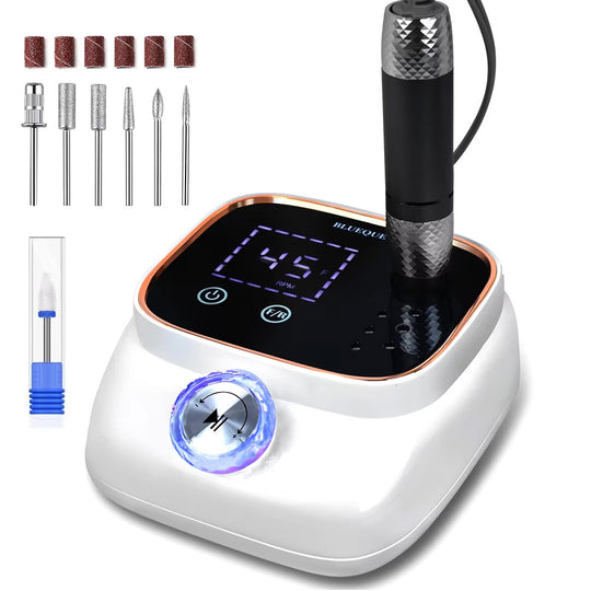 Ponceuse ongles professionnelle 45000 RPM avec écran LCD