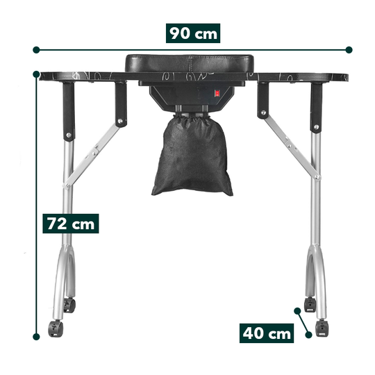 Détails et dimensions de la table manucure